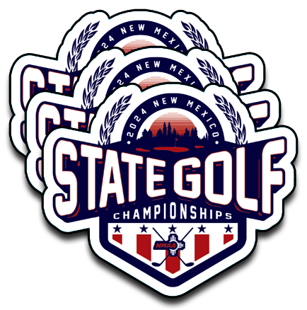 2024 NMAA State Championship Golf Sticker 3-Pack
