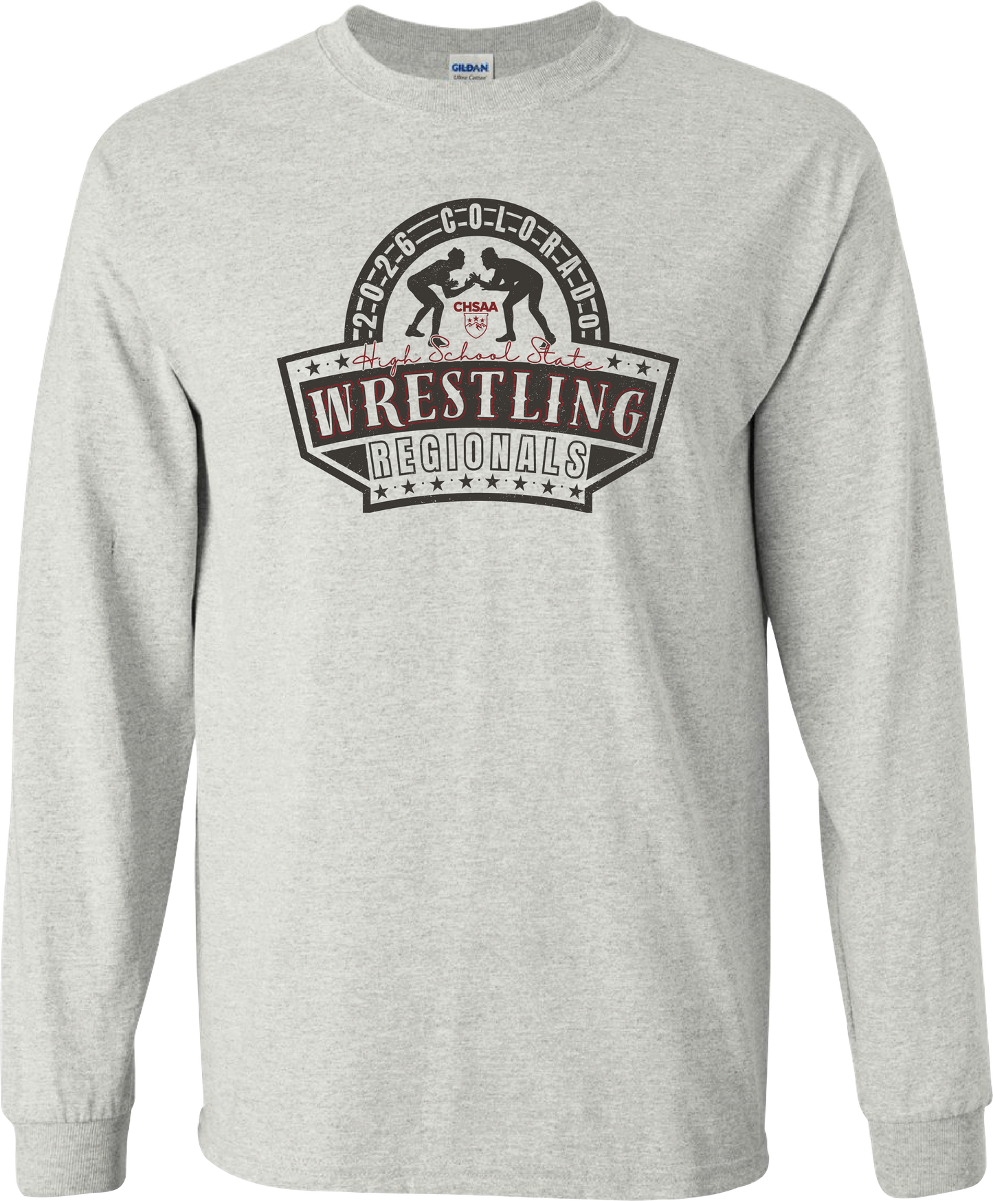 2026 CHSAA State Boys Regionals Wrestling Long Sleeve Shirt