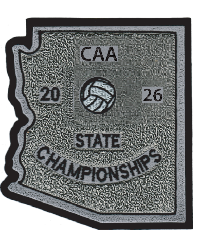 2026 CAA State Championship Volleyball Patch