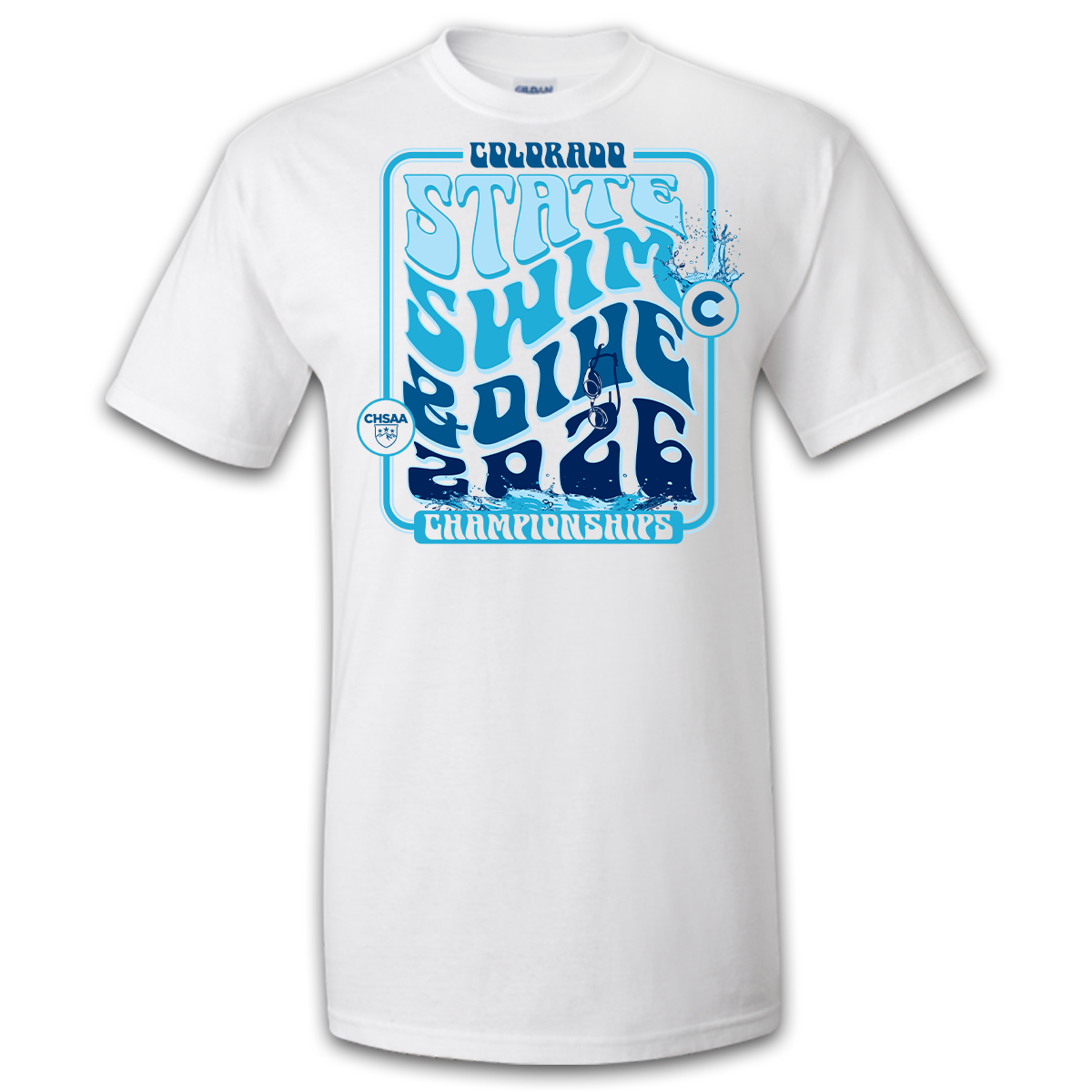 2026 CHSAA State Championship Girls Swim & Dive T-Shirt