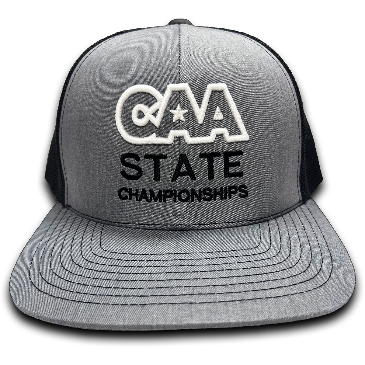 CAA State Championship Charcoal Gray & Black Cap