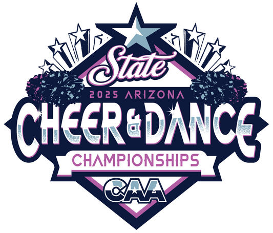 2025 CAA State Championship Cheer & Dance Sticker 3-Pack