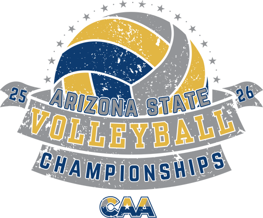 2025-26 CAA State Championship Volleyball Sticker 4-Pack