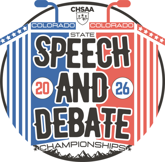 2026 CHSAA State Championship Speech & Debate Sticker 3-Pack